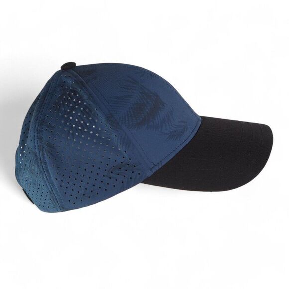 Walter Hagen Perfect 11 "Palm" Vented Cooling Golf Hat Blue / Black OS - Picture 4 of 7